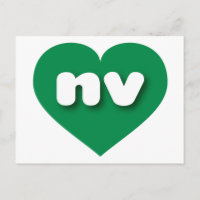 Nevada green heart - I love nv