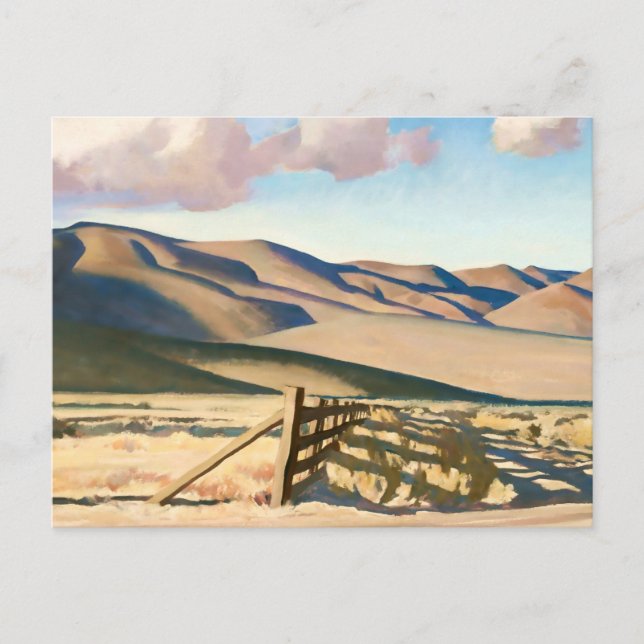 “Nevada Hills” by Maynard Dixon Postcard (Front)
