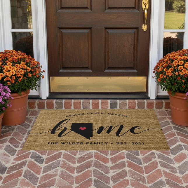 Nevada Home State Personalised Doormat (Creator Uploaded)