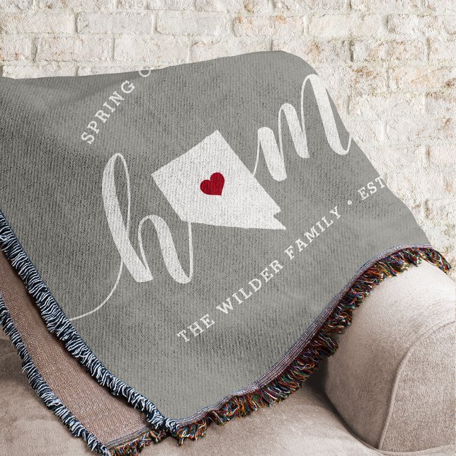 Nevada Home State Personalised Throw Blanket (Creator Uploaded)