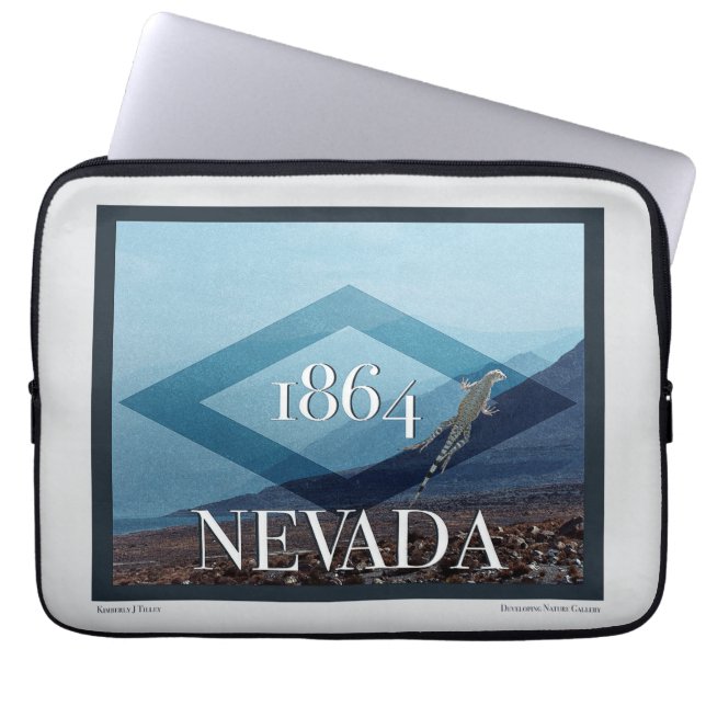 Nevada Landscape Poster Laptop Sleeve (Front)