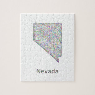 Nevada map jigsaw puzzle