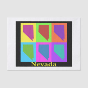 Nevada Map Tissue Paper