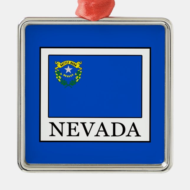 Nevada Metal Ornament (Front)