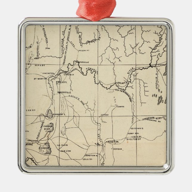 Nevada Metal Tree Decoration (Front)