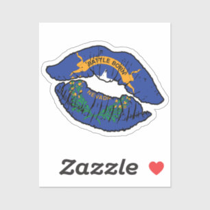Nevada Nevadan Lipstick Love Flag