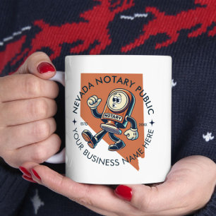 Nevada Notary Public Marketing with QR Code Fun Coffee Mug