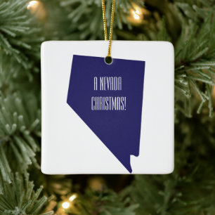 Nevada Personalized Christmas Ornament