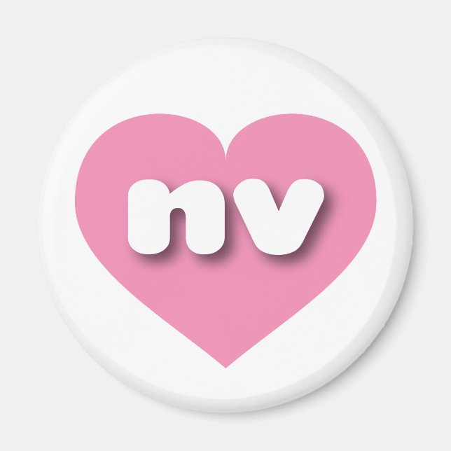 Nevada pink heart - I love nv Magnet (Front)