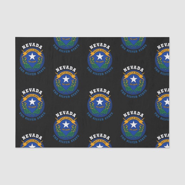 NEVADA SILVER STATE FLAG TISSUE PAPER (Front)