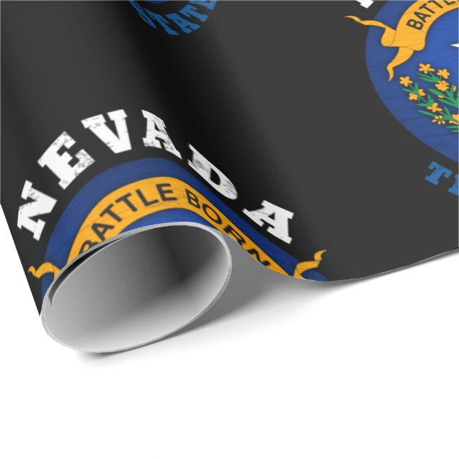 NEVADA SILVER STATE FLAG WRAPPING PAPER (Roll Corner)