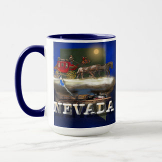 Nevada Stagecoach Artwork Mug