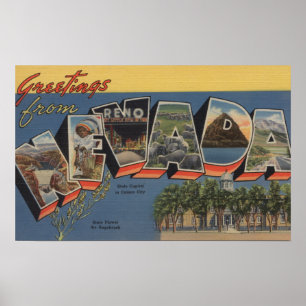 Nevada (State Capital/Flower) Poster