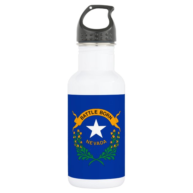 Nevada State Flag 532 Ml Water Bottle (Front)