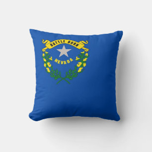 Nevada State Flag American MoJo Pillow