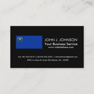 Nevada State Flag Business Card