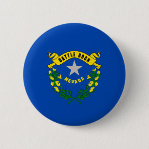 Nevada State Flag Design 6 Cm Round Badge