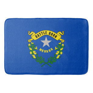 Nevada State Flag Design Bath Mat