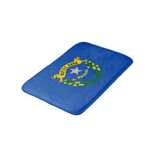Nevada State Flag Design Bath Mat