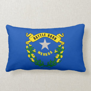 Nevada State Flag Design Lumbar Cushion