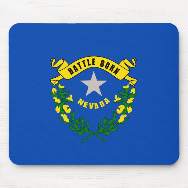 Nevada State Flag Design Mouse Pad (Front)