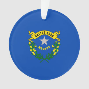 Nevada State Flag Design Ornament