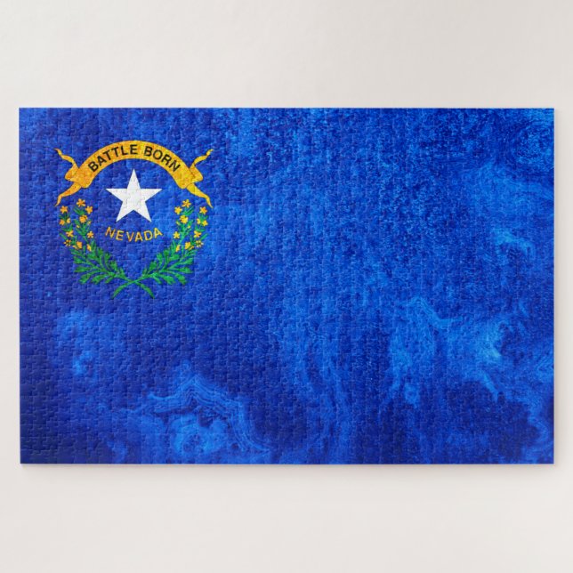 Nevada State Flag Jigsaw Puzzle (Horizontal)