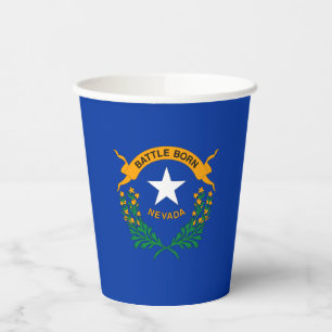 Nevada State Flag Paper Cups