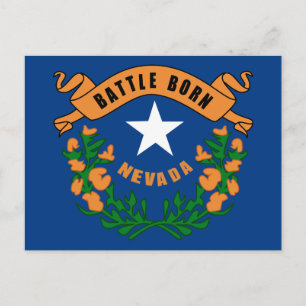 Nevada State Flag Postcard