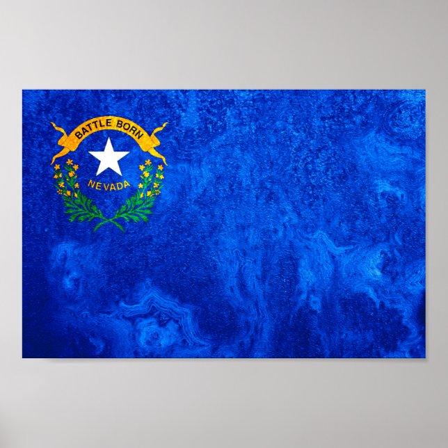 Nevada State Flag Poster (Front)