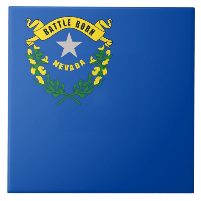 Nevada State Flag Tile (Front)