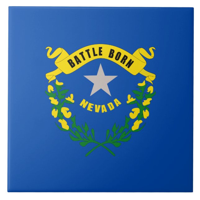 Nevada State Flag Tile (Front)