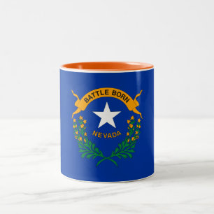 Nevada State Flag Two-Tone Coffee Mug