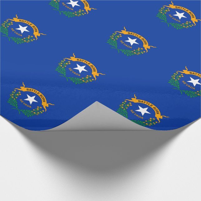 Nevada State Flag Wrapping Paper (Corner)