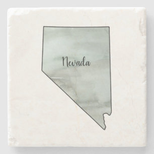 Nevada State Illustration Painting Stone Coaster