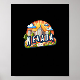 Nevada Sticker Poster