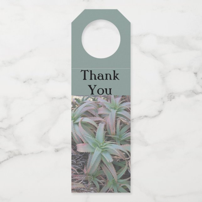 Nevada succulents  bottle tag (Front)
