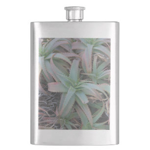Nevada succulents hip flask