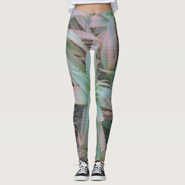 Nevada succulents      leggings (Front)