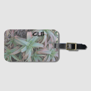 Nevada succulents luggage tag