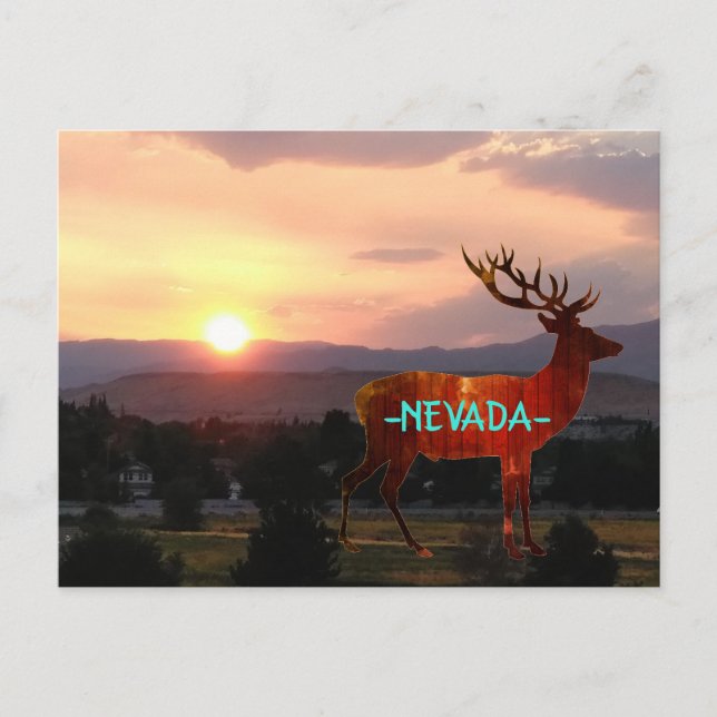 Nevada Sunset Postcard (Front)