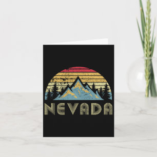 Nevada Tee - Retro Vintage Mountains Nature Hiking Card