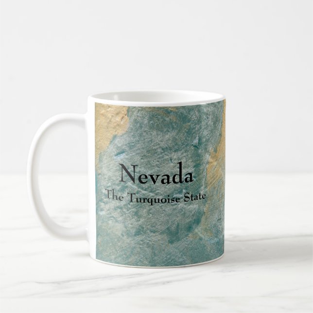 Nevada The Turquoise State Coffee Mug (Left)