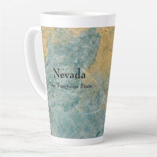 Nevada The Turquoise State Latte Mug
