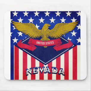 Nevada USA Flag Mouse Pad