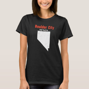 Nevada Usa State America Travel Nevadan Boulder Ci T-Shirt