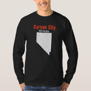 Nevada Usa State America Travel Nevadan Carson Cit T-Shirt