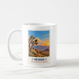 Nevada USA – Vintage Travel Mug