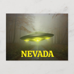 NEVADA USO FUNNY SPACESHIP Postcard