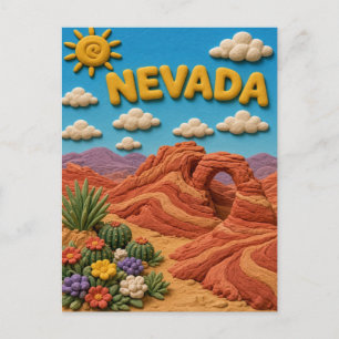Nevada Valley Fire Modern KLAYKOO Postcard